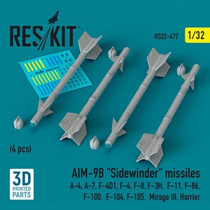 AIM-9B サイドワインダーミサイル (4個入) (プラモデル)
