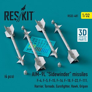 AIM-9L サイドワインダーミサイル (4個入) (プラモデル)