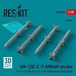 AIM-120C (C-7) AMRAAM 空対空ミサイル (4個入) (プラモデル)