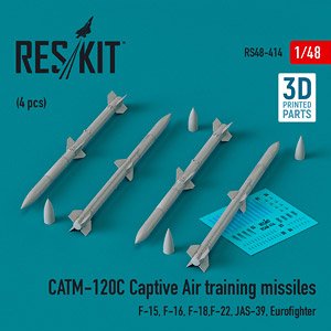 CATM-120C 訓練用キャプティブミサイル (4個入) (プラモデル)