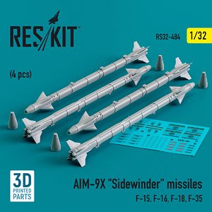 AIM-9X サイドワインダーミサイル (4個入) (プラモデル)