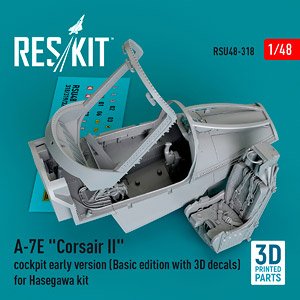 A-7E (初期型) コックピット `ベーシックエディション`w/3D内装デカール (ハセガワ用) (プラモデル)
