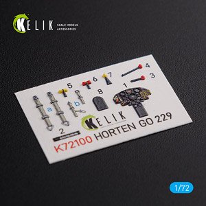 Go229 内装3Dデカール (レベル用) (プラモデル)