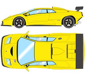 Lamborghini Diablo GTR 1999 イエロー (ミニカー)
