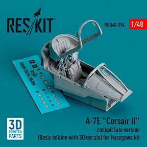 A-7E `Corsair II` cockpit late version (Basic edition with 3D decals) (for Hasegawa) (Plastic model)