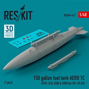 150 gallon fuel tank AERO 1C (FPU-3/A) USN & USM for OV-10 A/D (1 pice) (Plastic model)
