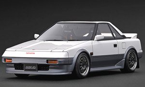 Toyota MR2 (AW11) White / Silver (ミニカー)