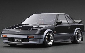 Toyota MR2 (AW11) Gun Metallic / Silver (ミニカー)
