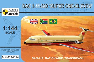 BAC 1-11-500 `DAN-AIR / Nationwide / Trans Brasil` (Plastic model)