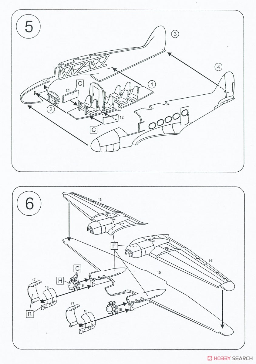 Avro Anson C.19 (Plastic model) 設計図3
