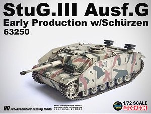 WW.II ドイツ軍 III号突撃砲 G型 初期生産型 シュルツェン装備 第115装甲大隊 1943年 イタリア 完成品 (完成品AFV)
