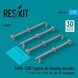 CATM-120C 訓練用キャプティブミサイル (4個入) (プラモデル)