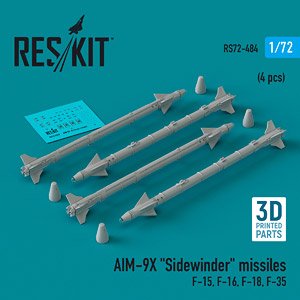 AIM-9X サイドワインダーミサイル (4個入) (プラモデル)