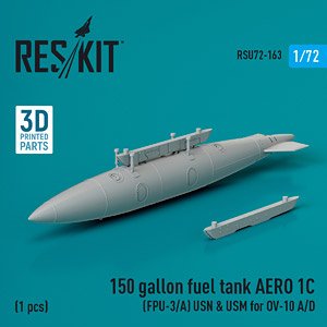 OV-10 (A、D) 150ガロン AERO 1C増槽 w/中央パイロン (米海軍・海兵隊式) (プラモデル)