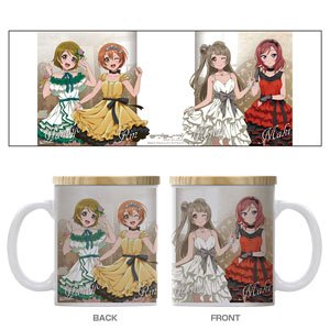 Love Live! Kotori & Rin & Maki & Hanayo Having a Lid or Cover Full Color Mug Cup Party Dress 2024 Ver. (Anime Toy)