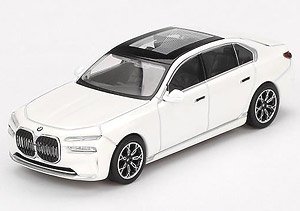 BMW i7 xDrive60 ミネラルホワイト(左ハンドル) (ミニカー)