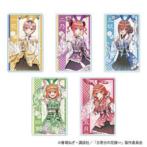 トレーディングアクリルカード 五等分の花嫁∽ 和装バニーver. (5個セット) (キャラクターグッズ)