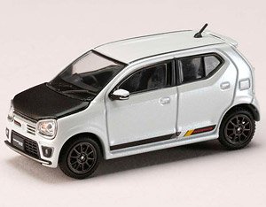スズキ アルト ワークス (HA36S) カーボンボンネット カスタムバージョン パールホワイト (ミニカー)