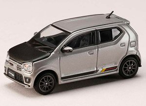 スズキ アルト ワークス (HA36S) カーボンボンネット カスタムバージョン スチールシルバーメタリック (ミニカー)