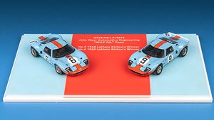 Ford GT40 MK.I P/1075 2台セット Gulf #6 + Gulf #9 (ミニカー)