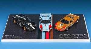 Ford GT40 MK.II 1966 LeMans 24h 3台セットBlack #2 + Blue #1 + Gold #5 (ミニカー)