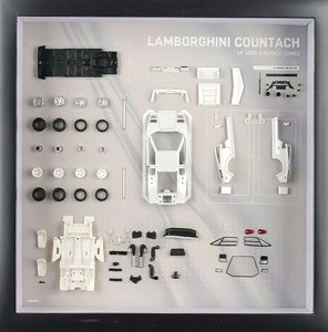 Countach LP5000 S White Parts Display Frame (Diecast Car)