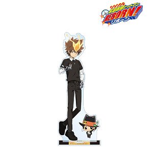 Katekyo Hitman Reborn! [Especially Illustrated] Tsunayoshi Sawada & Reborn Casual Outfit Ver. Extra Large Acrylic Stand (Anime Toy)