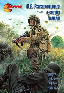 WW.II U.S. Paratroopers Set II (15 Figures / 8 Poses) (Plastic model)