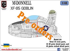 マクドネル XF-85 ゴブリン 試作戦闘機 (プラモデル)