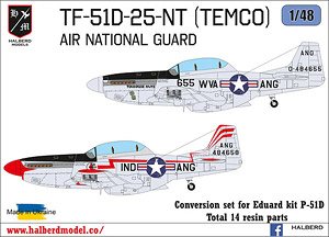 TF-51-25-NT `米空軍州兵` 改造セット (エデュアルド用) (プラモデル)