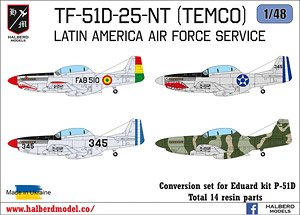 TF-51-25-NT `中米空軍` 改造セット (エデュアルド用) (プラモデル)