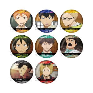 ハイキュー!! キラキラ缶バッジ (8個セット) (キャラクターグッズ)