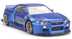 Nissan Skyline GT-R R34 Kaido Works (V2 Aero) SHINJUKU V2 (RHD) (Diecast Car)