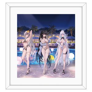 アズールレーン 描き下ろし複製原画(ナイトプール) (キャラクターグッズ)