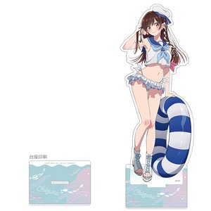 彼女、お借りします 描き下ろし特大アクリルスタンド(水原千鶴/マリンセーラー水着) (キャラクターグッズ)