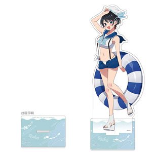 Rent-A-Girlfriend [Especially Illustrated] Extra Large Acrylic Stand (Ruka Sarashina / Marine Sailor Swimwear) (Anime Toy)
