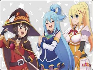 Bushiroad Rubber Mat Collection V2 Vol.1393 KonoSuba: God`s Blessing on this Wonderful World! 3 [Aqua & Megumin & Darkness] (Card Supplies)