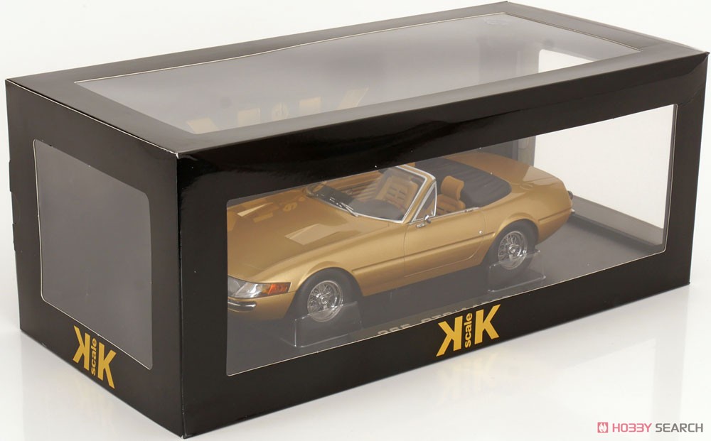 フェラーリ 365 GTS デイトナ カブリオ 1stシリーズ 1969 ゴールドメタリック (ミニカー) 商品画像6