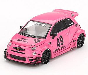 アバルト 595 LB-WORKS x Abas Works ピンク (左ハンドル) (ミニカー)
