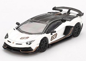 ランボルギーニ アヴェンタドール SVJ 63 Bianco Asopo (ホワイト) (左ハンドル) (ミニカー)