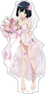 Ms. Vampire who Lives in My Neighborhood. [Especially Illustrated] Extra Large Acrylic Stand (Akari / Wedding Swimwear) (Anime Toy)
