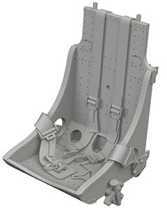 P-51B/C seat w/integral belts Type 1 PRINT(for Eduard) (Plastic model)