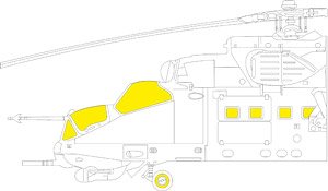 Masking Sheet for Mi-24P (for Trumpeter) (Plastic model)