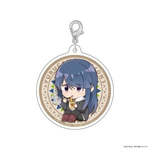Laid-Back Camp Season 3 Cup Noodle Series: Acrylic Key Ring Rin (Anime Toy)