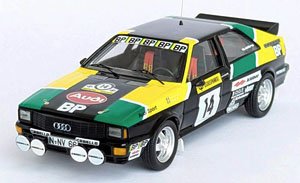 アウディ クアトロ 1981年1000湖ラリー 13位 #14 Michele Mouton/Fabrizia Pons (ミニカー)