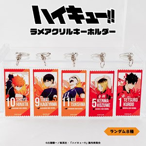 Haikyu!! Random Glitter Acrylic Key Ring (Set of 8) (Anime Toy)