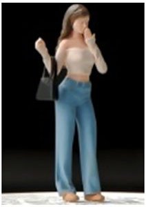 Belly button girl (Diecast Car)