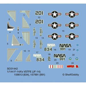 F-14A トムキャット NASA/VSTFE デカール (デカール)