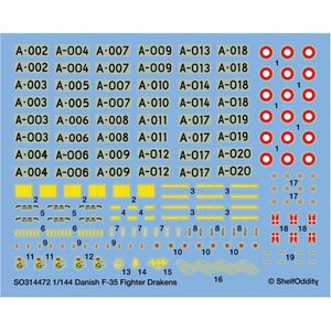 J35 ドラケン デンマーク空軍 デカール (3機分入) (デカール)