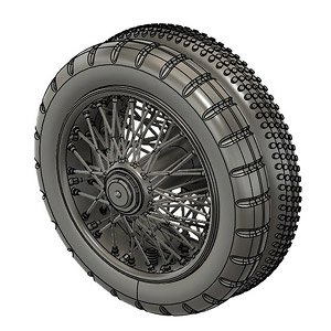 Wheels for british armoured car RR (Plastic model)